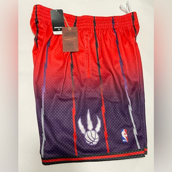 MITCHELL & NESS TORONTO RAPTORS BASKETBALL SHORTS Men’s Small 2XL - Picture 11 of 12